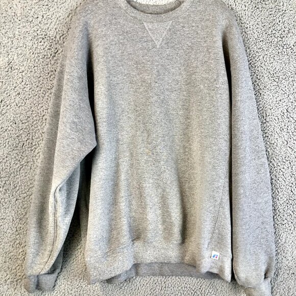 Russell Athletic Other - VINTAGE Russell Athletic Sweatshirt Mens XL Gray Blank Crewneck Y2K 90s Pullover